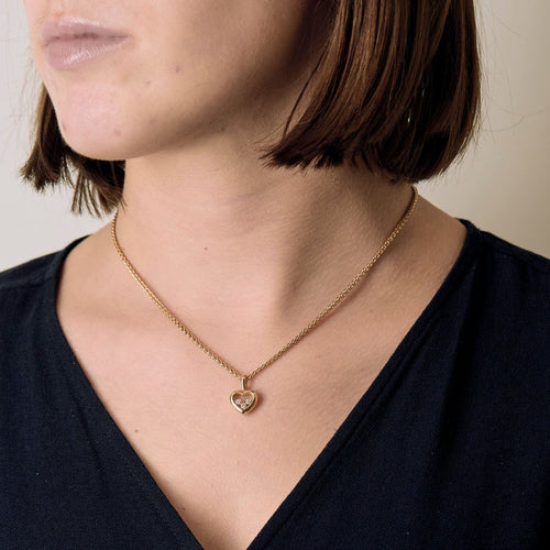 Collier CHOPARD - Collier HAPPY DIAMONDS ICON or jaune, diamants 58 Facettes BO/250017