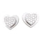 Boucles d'oreilles Boucles d'oreille Piaget "Coeur" or blanc, diamants. 58 Facettes 33963