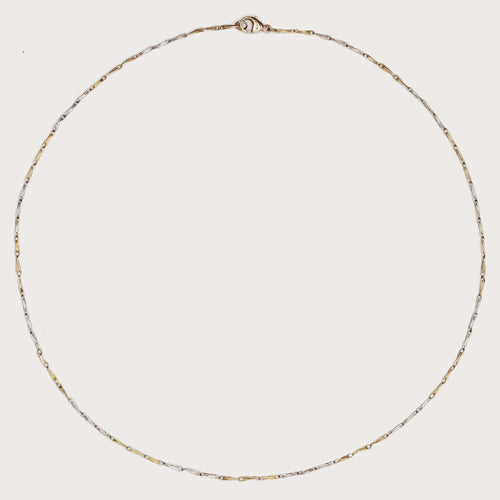 Collier Fine chaîne ancienne maille agrafe 58 Facettes 19-558