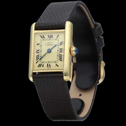 Montre Cartier Montre Tank Vermeil 58 Facettes MT42367