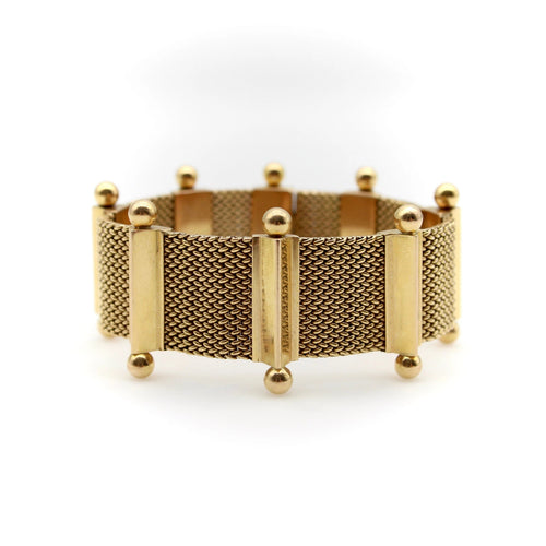 Bracelet bracelet en or tissé 58 Facettes