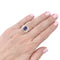 Bague 49 Bague Mellerio "Reine de Coeur Désirée" or blanc, diamants, saphir. 58 Facettes 33647