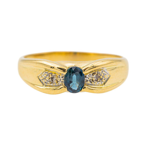 Bague Bague Or jaune Saphir 58 Facettes 3781490RV