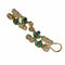 Boucles d'oreilles Boucles d'oreilles contemporaines en or avec diamants et émeraudes 58 Facettes Q30B