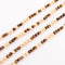 Collier Sautoir en perles d'or ciselés et perle yeux de tigre 58 Facettes 1