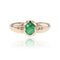 Bague 58 Bague émeraude diamants occasion 58 Facettes CV124