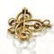 Pendentif Broche/ pendentif époque Napoléon III or jaune 58 Facettes