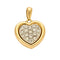 Pendentif Pendentif or jaune et gris, diamants 58 Facettes ROM1186
