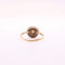 Bague Bague rosace de diamants avec perle fine début 1900 or jaune 58 Facettes 485