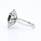 Bague Bague Marguerite Vintage en Or 18 Carats, Saphir Naturel et Diamants 58 Facettes 382
