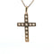 Pendentif Croix Or Jaune 18k & Diamants 58 Facettes 2-PEA1-GS28848