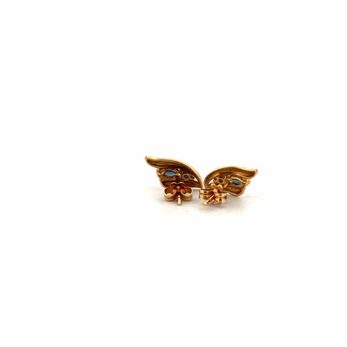 Boucles d'oreilles Puces D'oreilles Or Jaune & Topaze 58 Facettes 2-BOE1-GS38371-4