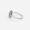 Bague 55 Bague en platine, or gris et diamants 58 Facettes EL004