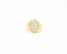 Bague Bague en or jaune sertie de diamants de 0,38 ct 58 Facettes 9543