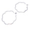 Boucles d'oreilles Créoles Chanel, "Profil de Camélia", or blanc. 58 Facettes 33782