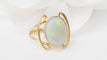 Bague 54 Bague ovale en or jaune et Opale 58 Facettes 32999