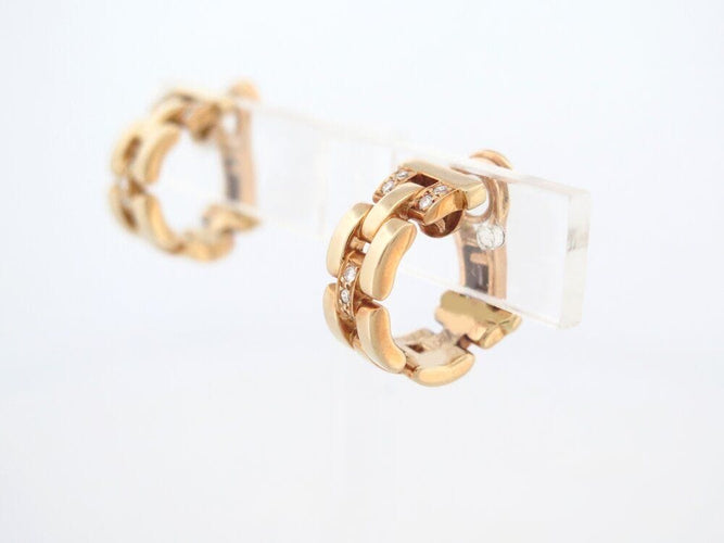 Boucles d'oreilles creoles boucles d'oreilles CARTIER maillon panthere or & diamants s 58 Facettes 263539