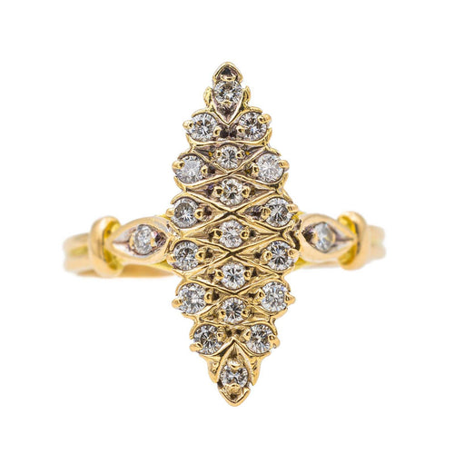 Bague 53 Bague Marquise Or jaune Diamant 58 Facettes 3423517CN
