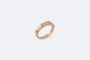 Bague Oro Rosa Bague en or rose avec diamants 58 Facettes anl933
