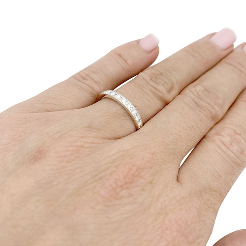 Bague 53 Alliance Boucheron "Beloved" platine, diamants. 58 Facettes 33653