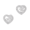 Boucles d'oreilles Boucles d'oreilles Chopard "Happy Diamonds" or blanc, diamants. 58 Facettes 34188