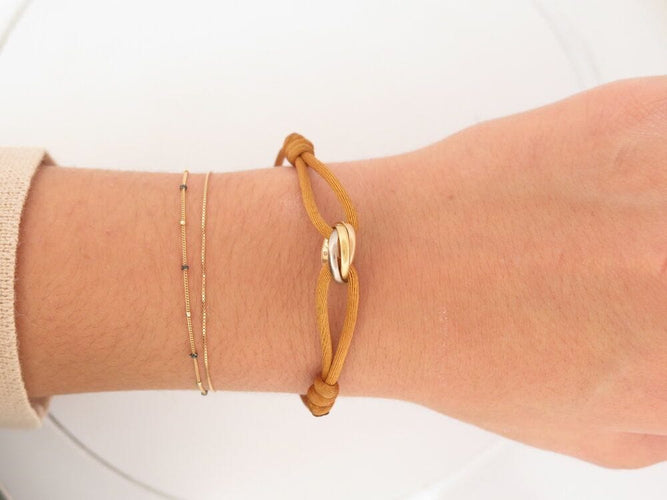 Bracelet bracelet CARTIER trinity or jaune blanc et rose 14-22 58 Facettes 263289