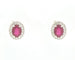 Boucles d'oreilles Boucles d'oreilles avec rubis et diamants de 1,90 ct 58 Facettes