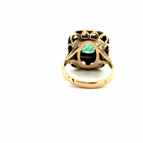Bague 52 Bague Ancienne Or jaune Émeraude Diamants 58 Facettes 80-GS33465-02