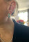 Boucles d'oreilles Clips d'oreilles vintage or rose, turquoises 58 Facettes BO237