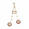 Collier Collier négligé or jaune et blanc, rubis et diamants 58 Facettes CHAT1194