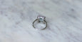 Bague 51 Bague Art Déco Aigue-Marine et Diamants 58 Facettes
