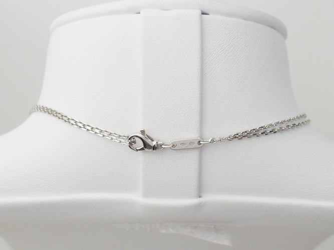 Collier collier croix vintage en or blanc et diamants 58 Facettes 32868