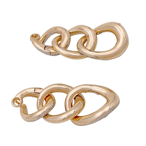 Boucles d'oreilles Boucles d'oreilles Pomellato, "Tango", en or rose et diamants. 58 Facettes 34057