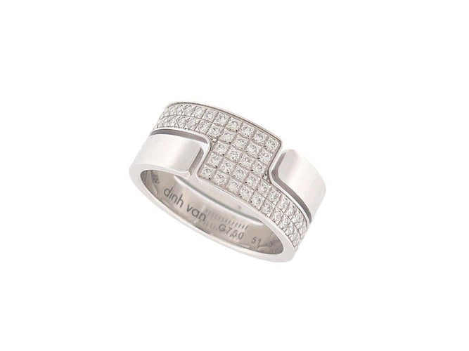 Bague 51 bague DINH VAN seventies mm en or blanc diamants 58 Facettes 260260