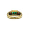 Bague Fred or jaune 750 diamants et émeraude calibrés