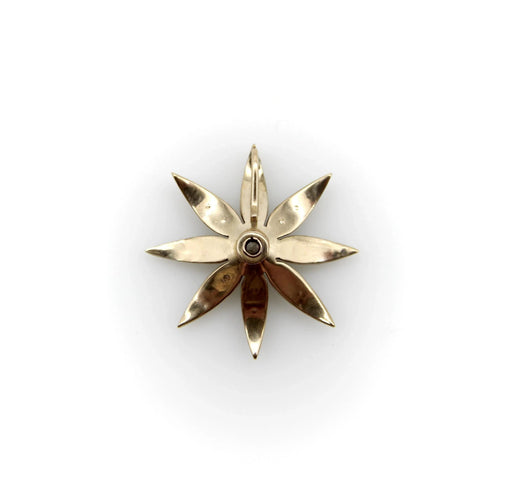 Pendentif Pendentif fleur édouardien en or 14 carats, diamants et perles 58 Facettes A20011