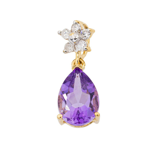 Pendentif Pendentif Goutte Or jaune Améthyste 58 Facettes 3079908CN