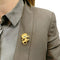 Broche Broche Van Cleef & Arpels, "Lion ébouriffé", en or jaune, diamants, émeraudes et émail. 58 Facettes 33352