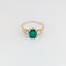 Bague 47 Bague en or jaune, émeraude et diamants 58 Facettes 32894
