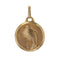 Pendentif Médaille Vierge Marie or jaune signée Augis 58 Facettes CVP107