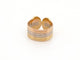 Bague 56 vintage bague CARTIER double c en 3 ors jaune rose blanc 58 Facettes 262048