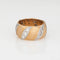 Bague 60s Vintage Diamond Band Sz 5 Wedding Ring 14k Yellow Gold Stacking Jewelry 58 Facettes G13615