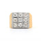 Bague 58 Bague en or jaune avec diamants de 0,45 ct 58 Facettes