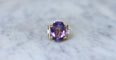 Bague 51 Bague Tank or jaune, améthyste, diamants 58 Facettes