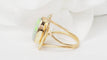 Bague 54 Bague ovale en or jaune et Opale 58 Facettes 32999