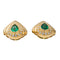 Boucles d'oreilles Boucles d'oreilles Clips Or jaune Emeraude 58 Facettes 2905297CN