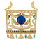 Pendentif Pendentif égyptien Isis vintage Lapis Diamants 58 Facettes G12451
