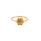 Bague 52,5 Bague or jaune à motif de fleur ciselée, turquoise 58 Facettes CHAL01733