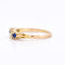Bague 54 Bague Jarretière Belle Époque, Or jaune, Saphirs et Diamants Naturels 58 Facettes 378