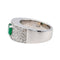 Bague 55 Bague Or blanc Emeraude 58 Facettes 2554594CN
